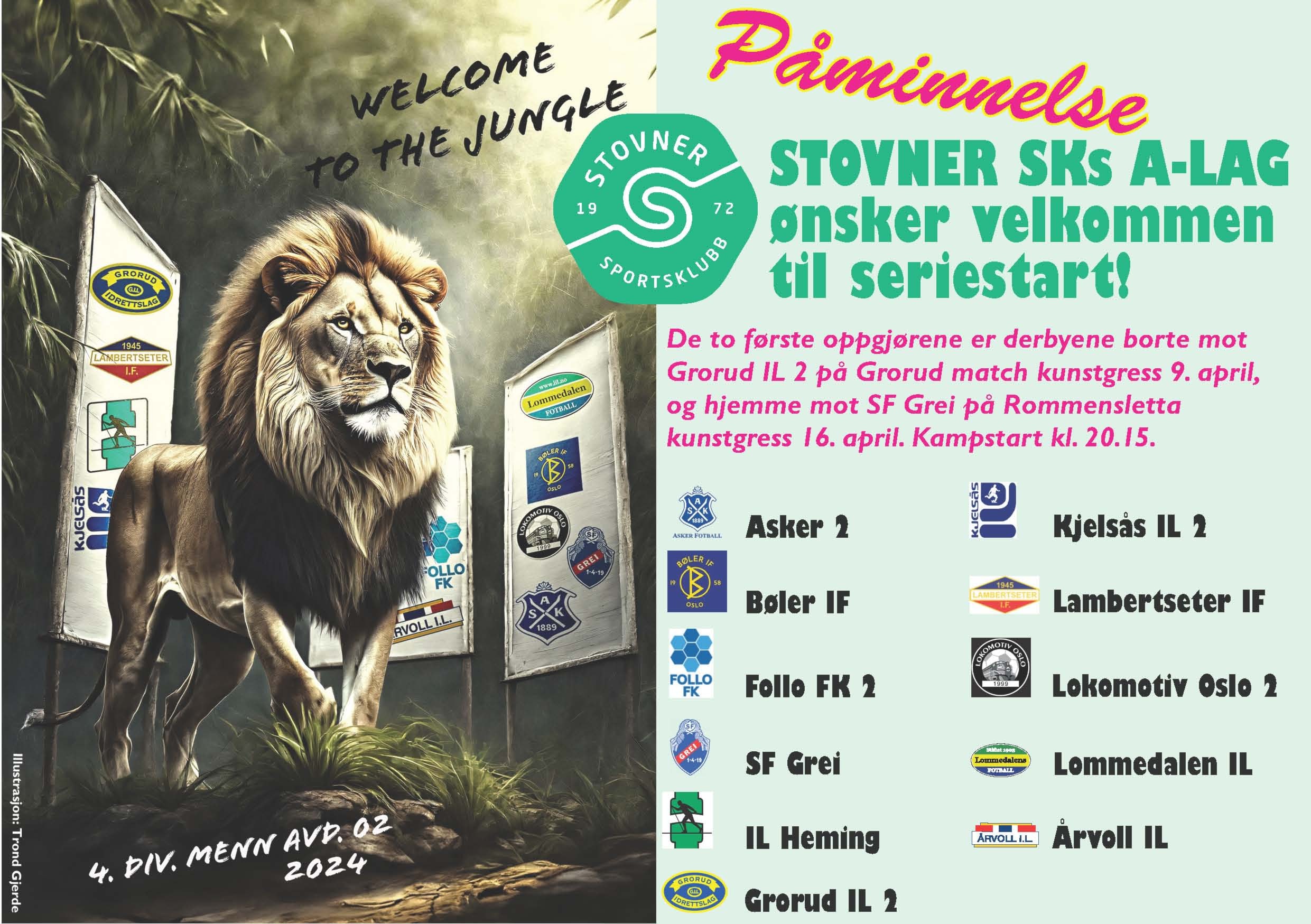 Vi grugleder oss: A-laget starter serien!